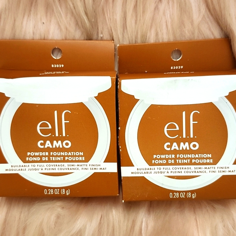 Brand New 2CT BUNDLE ELF CAMO POWDER FOUNDATION